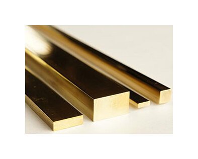 1-1/4 x 2 Inch Brass Rectangle Bar, 72 Inch Length, ASTM B16 - Image 1