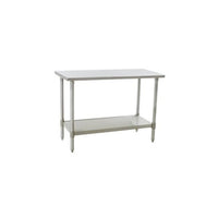 Budget Series 30"x132" Stainless Steel Worktable with Under Shelf