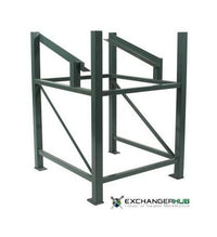 Container Exchanger 48x40x31 Working Metal Bin with Parts Chute