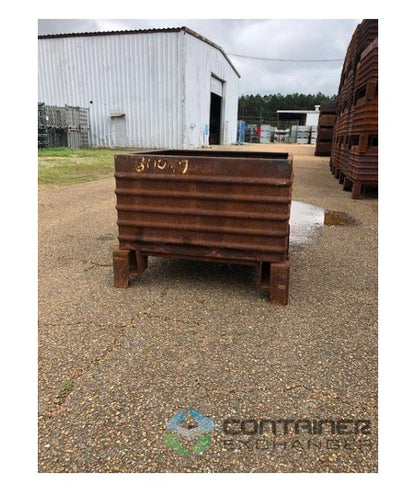 Corrugated Steel Tub Pallet Container - 34x34x26 in - Image 2