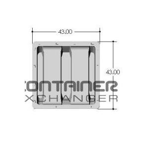 43x43x51 Reusable Bulk Plastic Pallet Container - Image 1