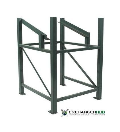 Container Exchanger 36x30x31 Metal Bulk Storage Bin with Parts Chute Gate - Image 1
