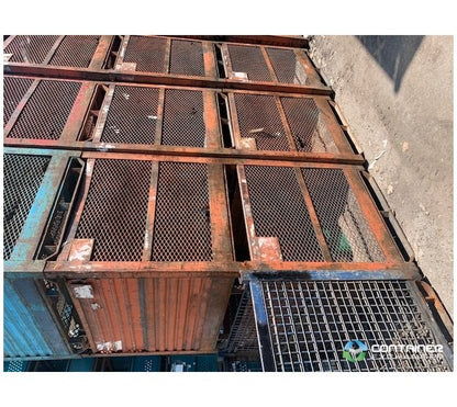 Heavy-Duty Mesh Floors Wire Basket with Solid & Mesh Walls - Image 3