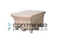 43x43x30 Solid Plastic Tub Pallet Container