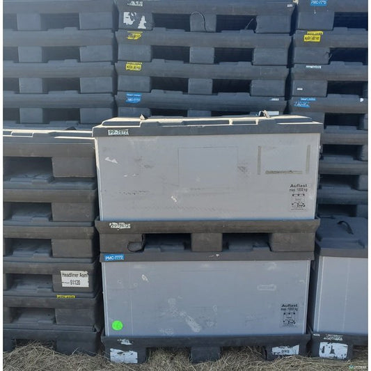 Collapsible Plastic Pallet Container - 46x24x26 in - Image 1