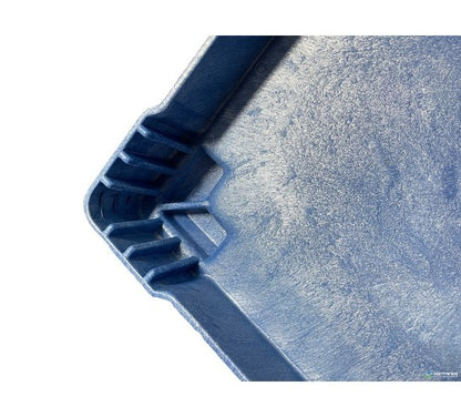 Blue Plastic Bulk Box Lid Pallet Container - 48x45x3 in - Image 1