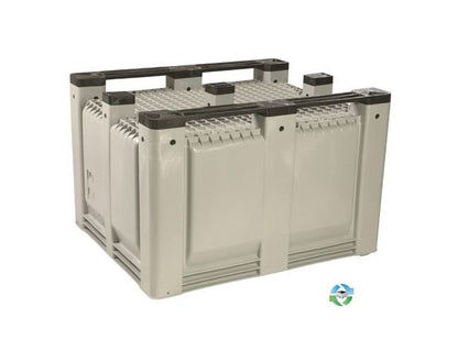 MacX 40x48 Solid Plastic Bulk Box Pallet Container - Image 3