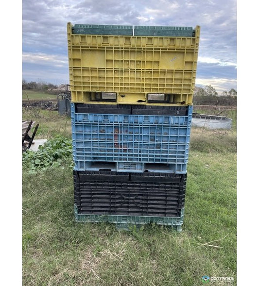 Collapsible 45x48x50 in Pallet Container w/ Drop Doors - Image 1