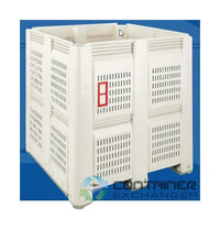 Rigid Bulk Plastic Pallet Container - 48x48x52 Inch