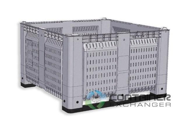 48x48x28 Vented Plastic Bulk Box Pallet Container - Image 1