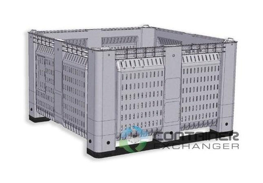 48x48x28 Vented Plastic Bulk Box Pallet Container - Image 1