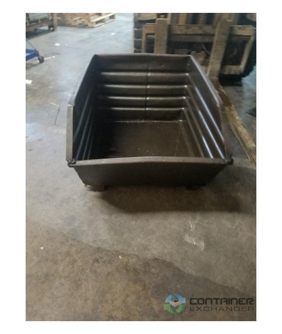 Container Exchanger Solid Corrugated Metal Bulk Storage Bin - 32x25x17.5 inches - Image 2