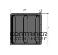 Reusable Bulk Shipping Pallet Container - 41x41x33 inches