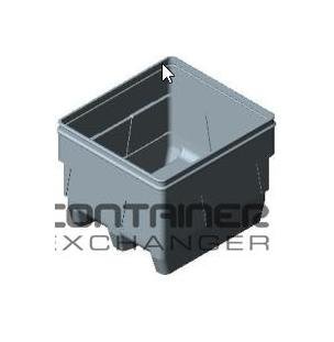 Reusable Bulk Shipping Pallet Container - 47x43x36, FDA Approved - Image 2