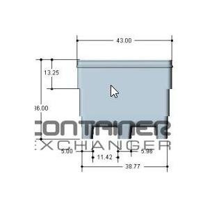 Reusable Bulk Shipping Pallet Container - 47x43x36, FDA Approved - Image 3