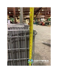 Heavy-Duty Collapsible Wire Basket with Drop Gates