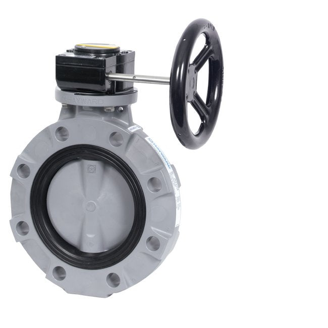BYV Series Gear Operated Butterfly Valves - PVC 10" - Image 1