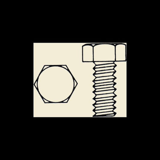 7/8-9 Aluminum Alloy Hex Head Cap Screw, 6 Inch - Image 1