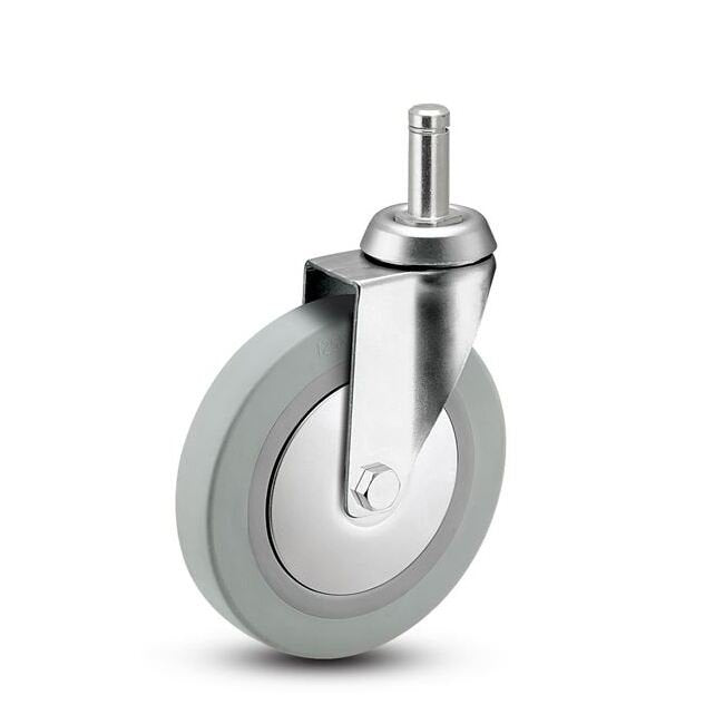 Monroe Institutional Business Machine Casters - Swivel, Zinc Finish - Image 1