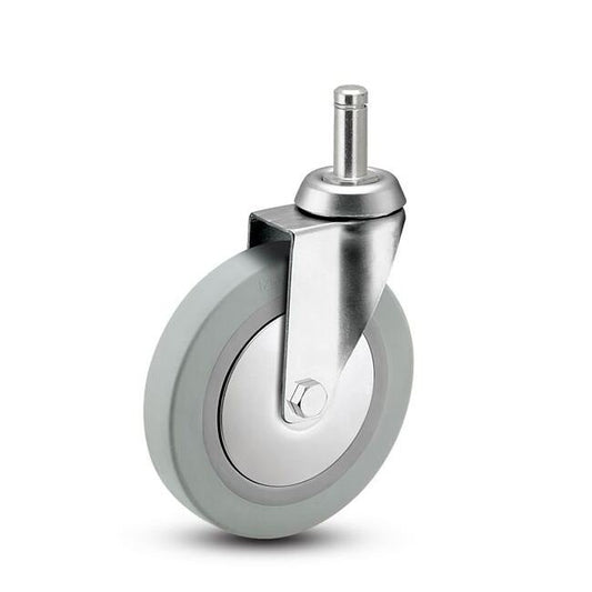 Monroe Institutional Business Machine Casters - Swivel, Zinc Finish - Image 1