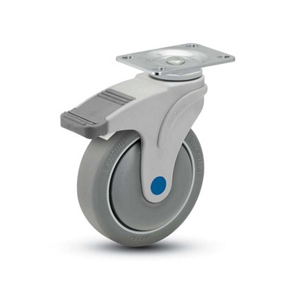 Shepherd Next Generation Antimicrobial Rubber Business Machine Casters - Image 1