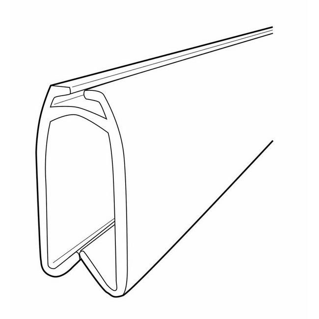 24" White Atlas PVC Banner Hanger - Image 2