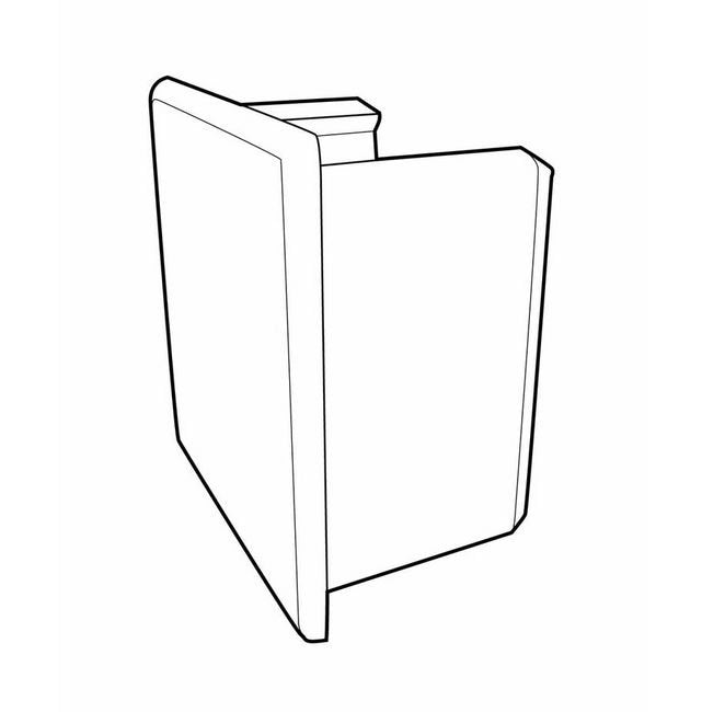 Square Graphic/Banner End Cap with Textured Finish - Image 2