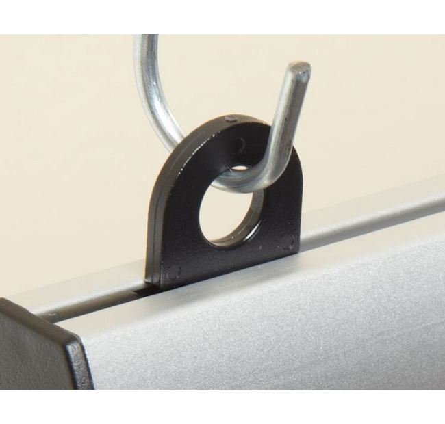 Clear Polycarbonate Elliptical Banner Hanger Clip - Image 1