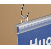 48" Clear PVC Elliptical Banner Hanger