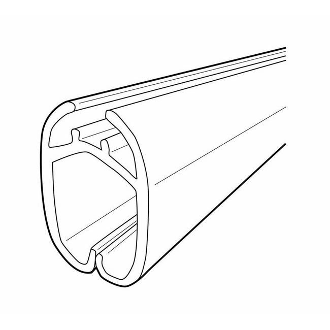 48" Clear PVC Elliptical Banner Hanger - Image 2
