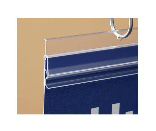24" Snap-Shut Clear PVC Banner Hanger - Image 1