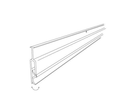 24" Snap-Shut Clear PVC Banner Hanger - Image 2