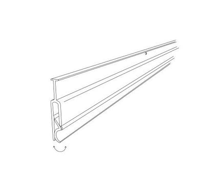 24" Snap-Shut Clear PVC Banner Hanger - Image 2