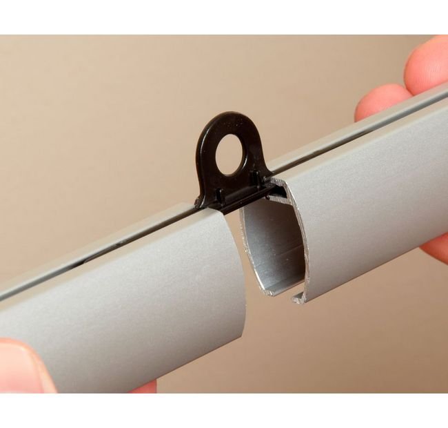 Elliptical Aluminum Banner Joiner Hanger Clip - Image 1