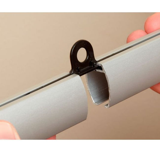 Elliptical Aluminum Banner Joiner Hanger Clip - Image 1
