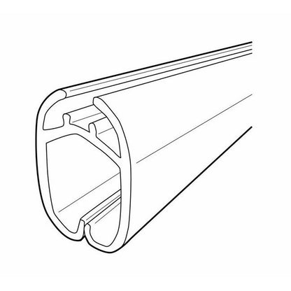 36" Clear Elliptical Banner Hanger - PVC - Image 2