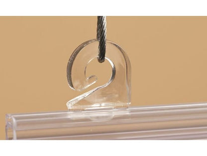 Black Nylon Banner Hanger Clip with Hook - Image 1