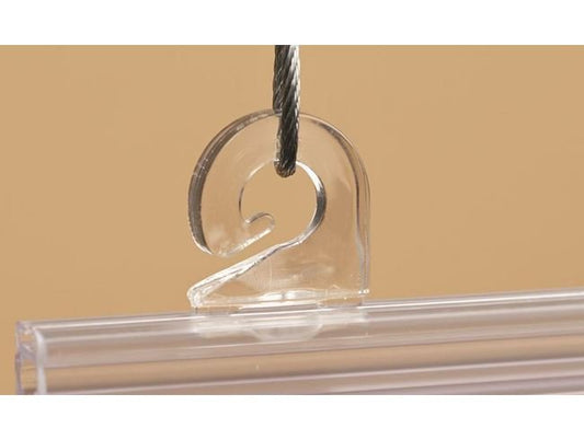 Black Nylon Banner Hanger Clip with Hook - Image 1