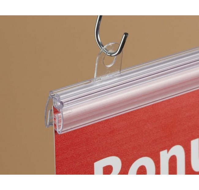48" Clear Gripper Apollo Designer Series Banner Hanger - Image 1