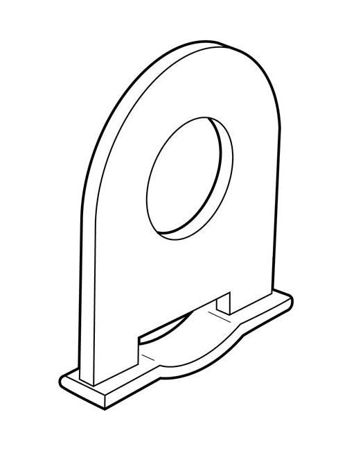 Adjustable White Nylon Banner Hanger Clip for Gripper Atlas and Apollo Systems - Image 2