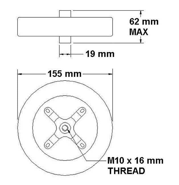 155mm SPHT Power Disk Ceramic Capacitors - Image 2