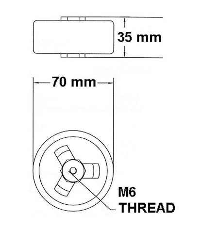 SPHT 70mm Ceramic Capacitors - 14 kV, 16A, NP0 Dielectric - Image 2