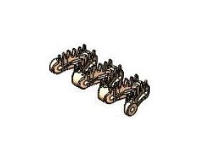 SuperTight Santoprene 3 Link Chain - 6mm Brush Top Size - Image 1