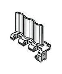 Acetal Closed Top Link Chain - 50mm Right Hand Pusher Size