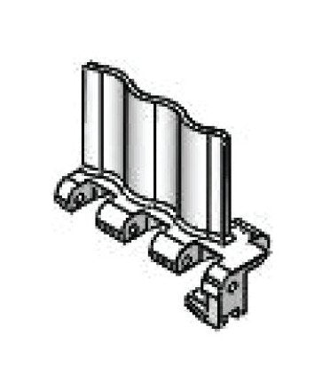 Acetal Closed Top Link Chain - 50mm Right Hand Pusher Size - Image 1
