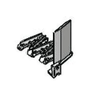 Acetal Moving Side Guide Chain 75mm Right Hand - SpanTech® MaxiSpan Link Chain