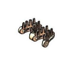 10mm Brush Top High Friction Santoprene Chain - Image 1