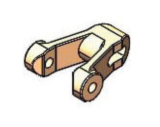 Durometer 55 Santoprene Center MultiSpan Link Chain - 25mm Pitch Size - Image 1