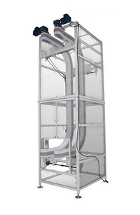 SpanTech® 6.13in Chain Wedge Conveyor with 20ft Offset Size