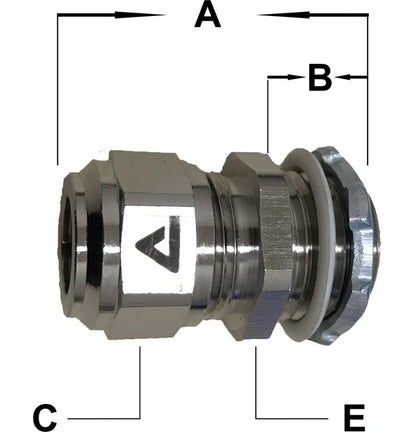 1/2" 316 Stainless Steel Cord Grip - Image 2